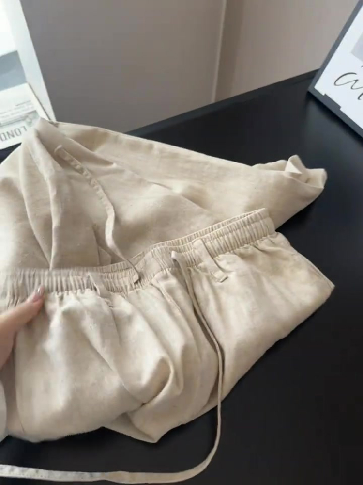 2025 Summer Wide-Leg Pants for Women - Super Stylish Loose Casual Drape Trousers, Trendy Straight-Leg Design