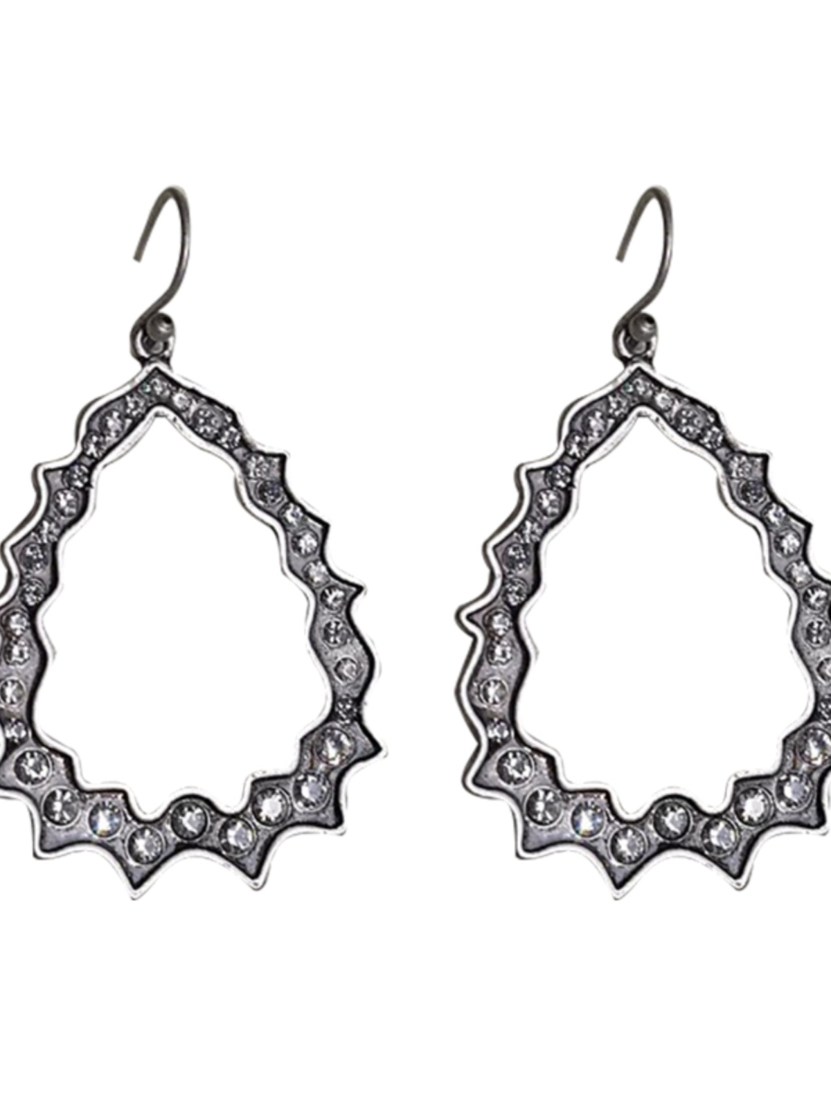925 Silver Vintage Drop Earrings with Sparkling Gemstones, Elegant Court Style, Hypoallergenic Ear Hooks for Women