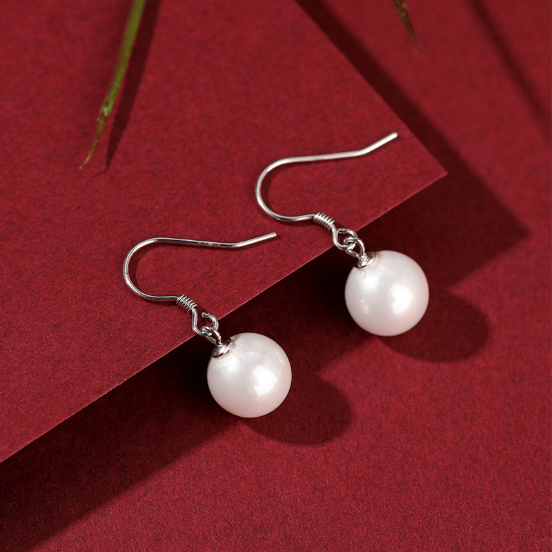 Classy S925 Sterling Silver Pearl Tassel Drop Earrings for Women, Elegant Fashion Jewelry, Chic Statement Accessory