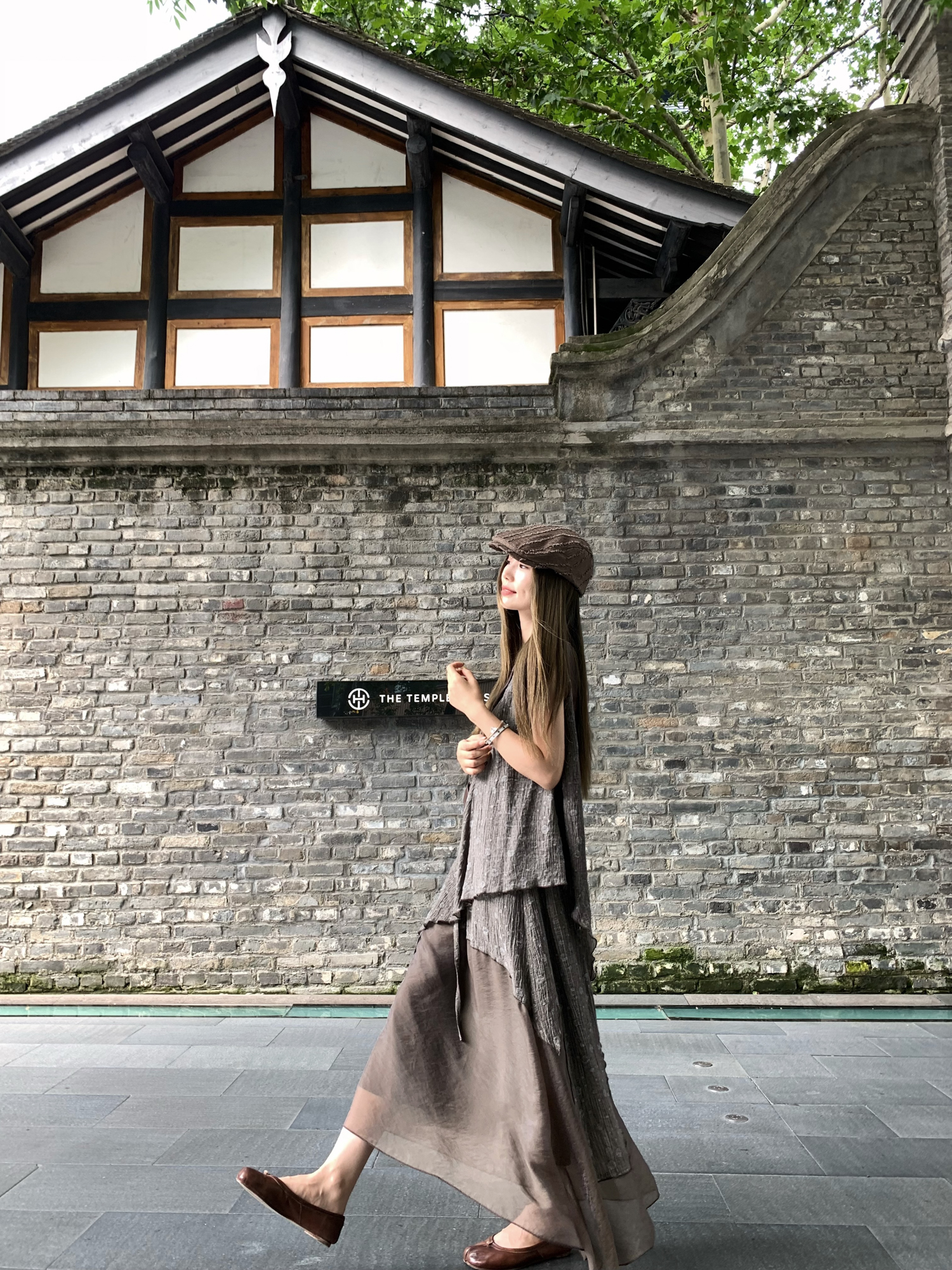 Cool Romantic Jacquard Spliced Top and Skirt Set for Women - 90s Inspired Artisan Style