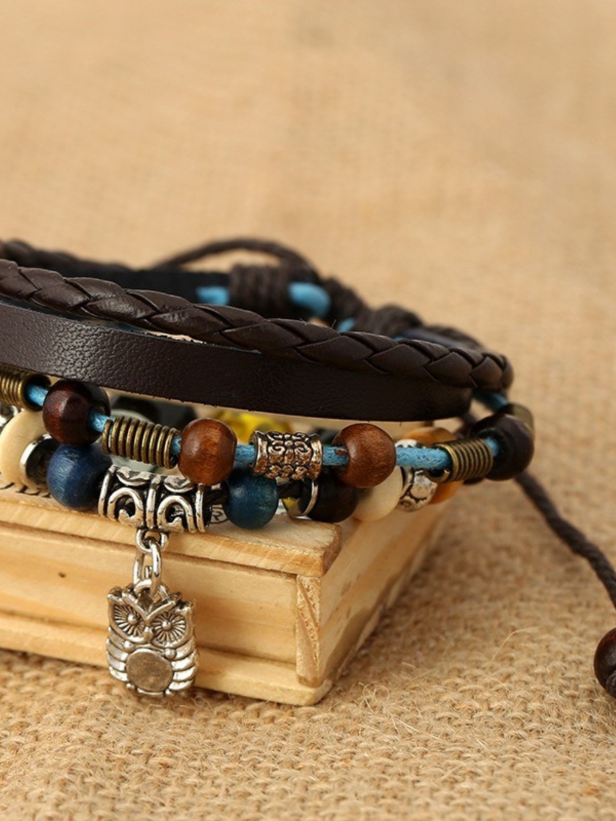 Couples Hip-Hop Bracelet, Unique Woven Design, Adjustable Fashion Accessory for Street Style Lovers