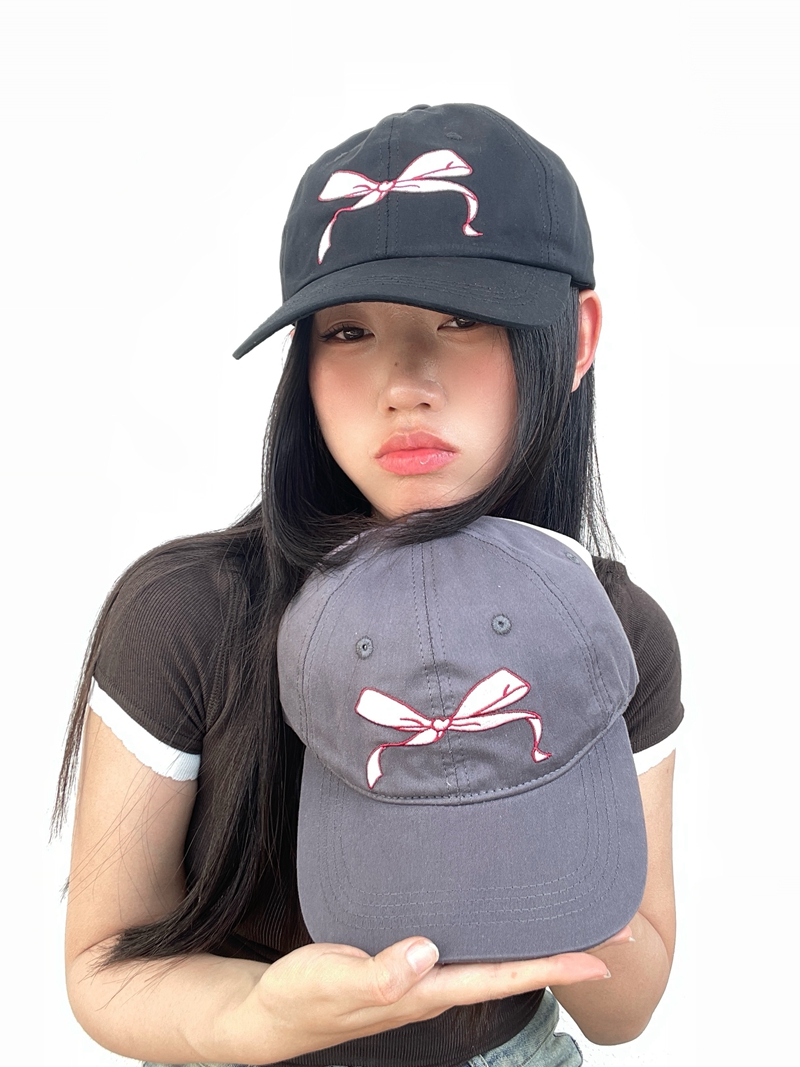 Cute Bowknot Small Face Baseball Cap - Solid Color Japanese Korean Style Duckbill Cap for Women's Spring Summer Sun Protection Casual Wear