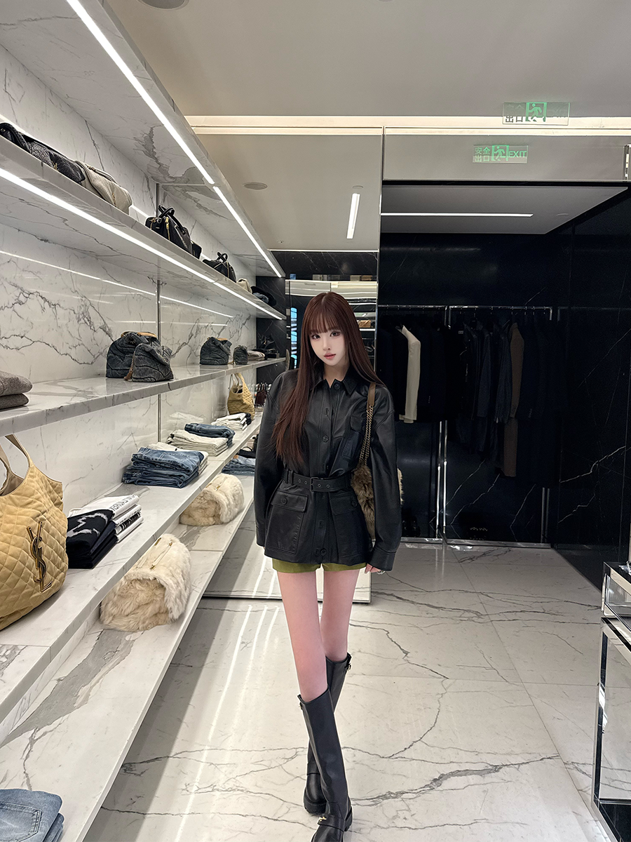 Dark Knight Motorcycle Style Women's Leather Jacket - Waist-Fitting Spring Top with Cool, Edgy Vibes for Fashion-Forward Looks