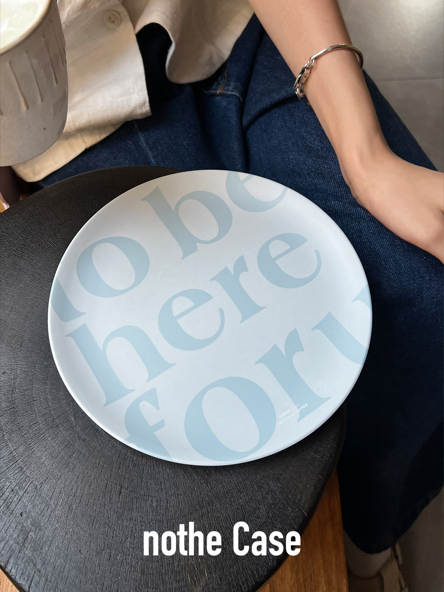 Eco-Friendly Bamboo Fiber Plate - Fog Forest Design, Durable Fruit Flat Plate, Unique Tableware for Modern Dining