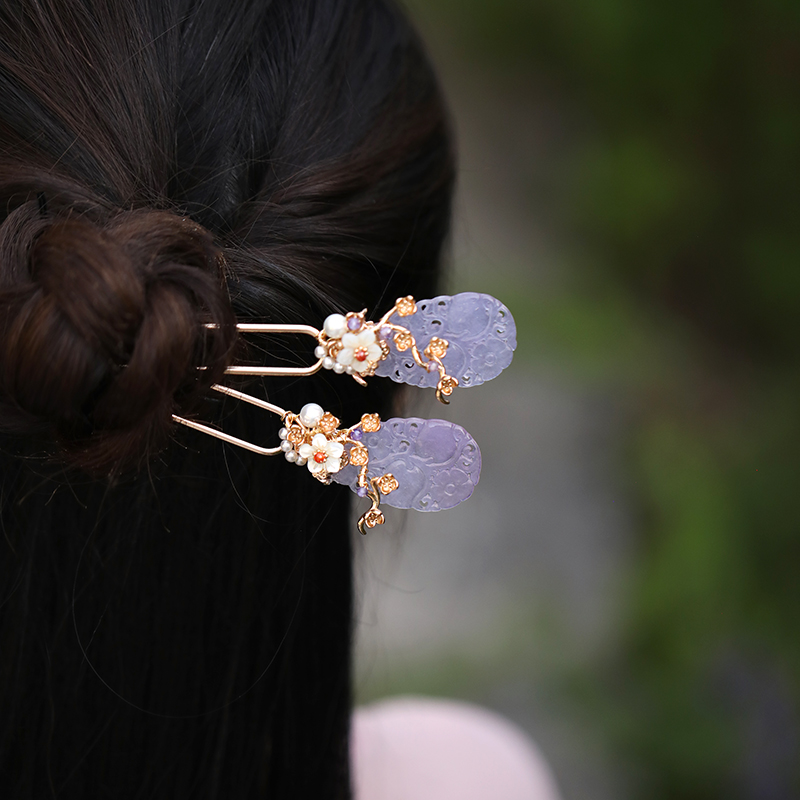 Elegant Chinese-Style Hairpin for Updos - Minimalist Luxury National Style Hair Accessories for Hanfu and Daily Use