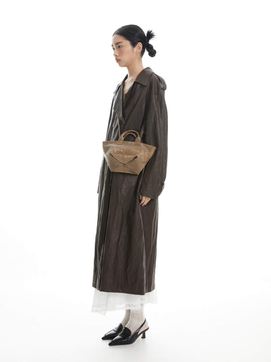 Floating Light Gold Wonton Bag - Chinese Style Satin Velvet Cowhide Small Bag in 3 Colors - Trendy Y2K Fashion Accessory