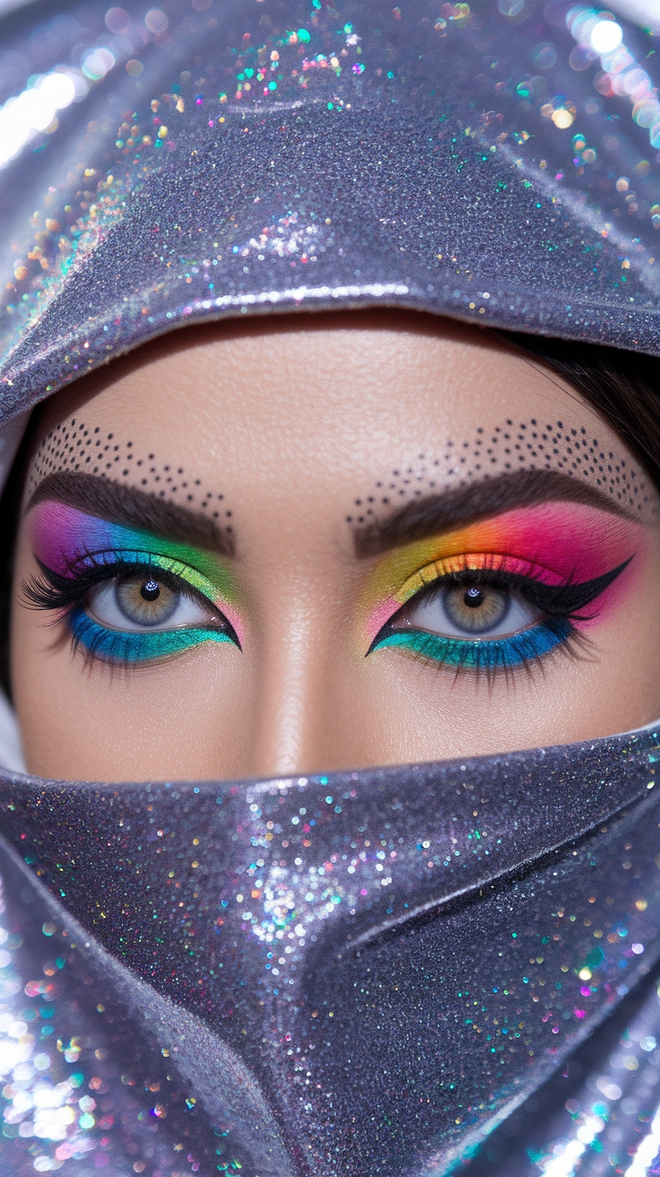 Full Colour Make Up Eyes: A Vibrant Look for Every Occasion outfit idea