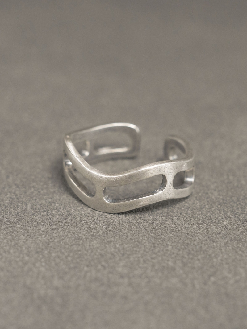 Handmade Retro 925 Silver Ring for Men & Women, Adjustable Open Design, Simple Matte Finish, Perfect for Couples