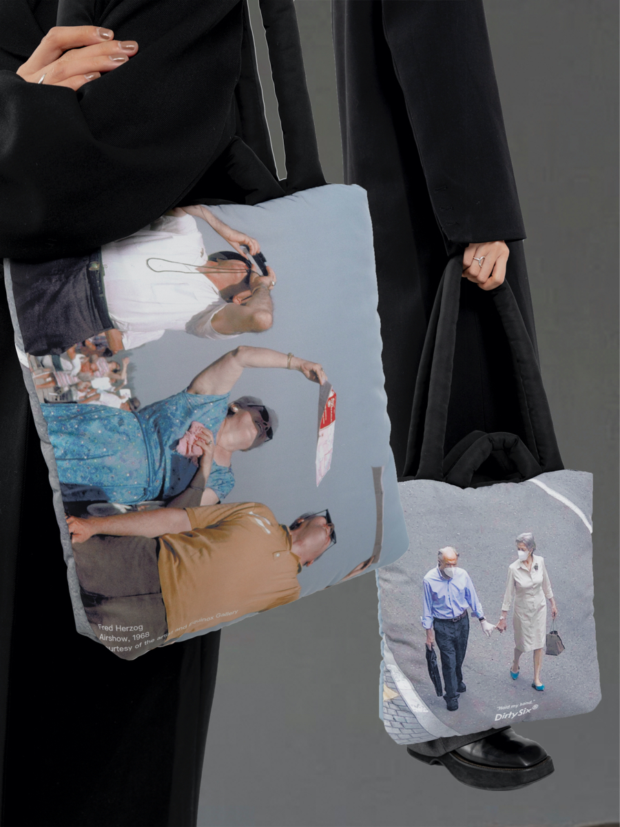 Hold My Hand Multi-Shoulder Strap Printed Quilted Fabric Tote Bag - Stylish Soft Carryall for Everyday Use