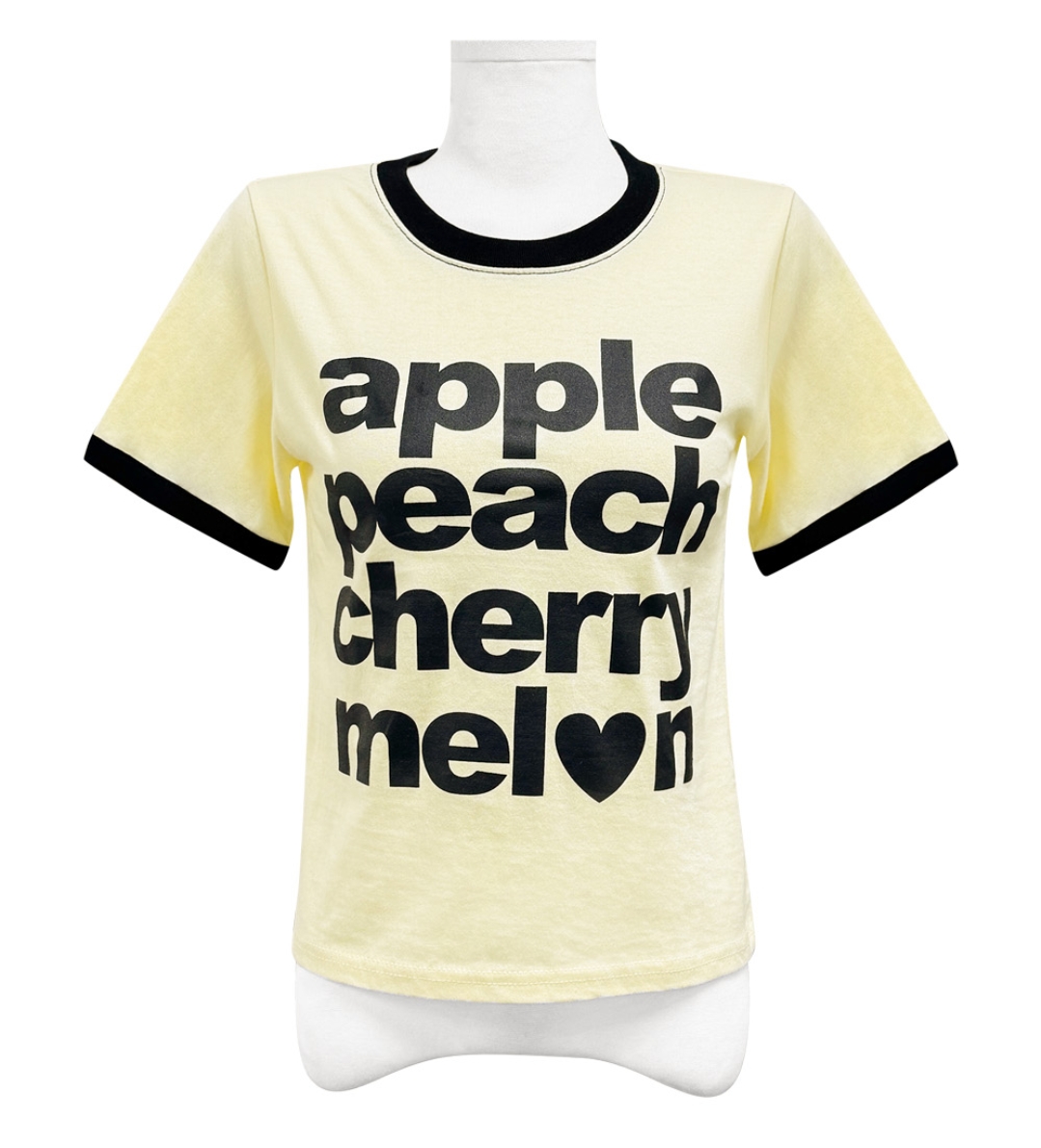 Korean Style Color-Block Letter Print Short Sleeve T-Shirt & Elastic Waist Seven-Point Shorts Set for Summer Casual Workwear