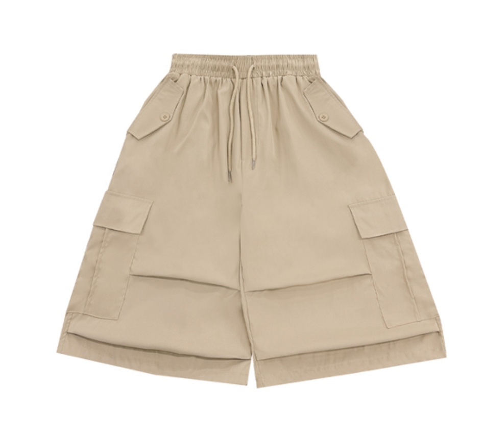 Korean Style Color-Block Letter Print Short Sleeve T-Shirt & Elastic Waist Seven-Point Shorts Set for Summer Casual Workwear