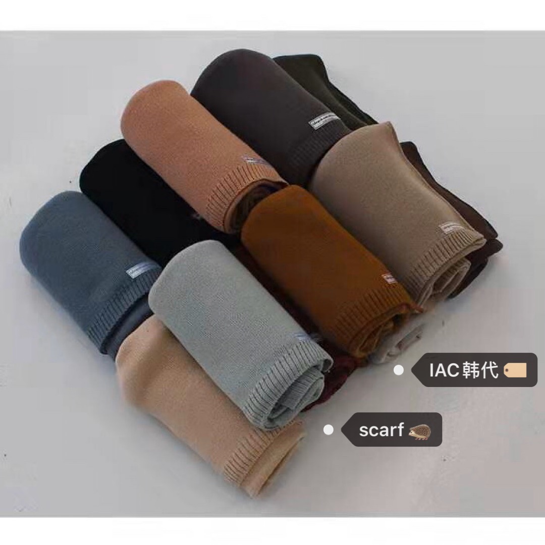 Korean Style Solid Color Scarf in Deep Winter Palette - 12 Colors Available