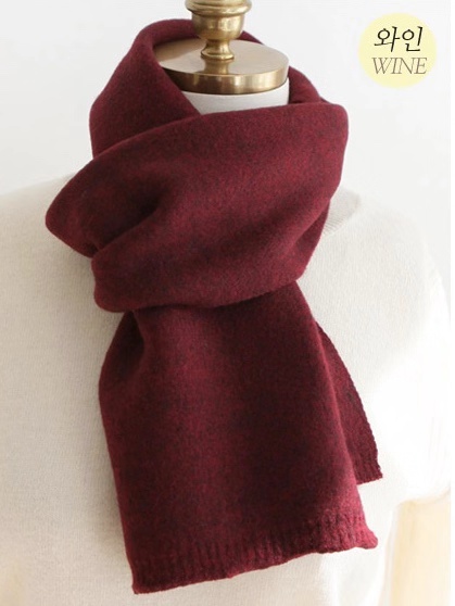 Korean Style Solid Color Small Scarf - Multiple Colors Available for Trendy 90s-Inspired Fashion Accessory