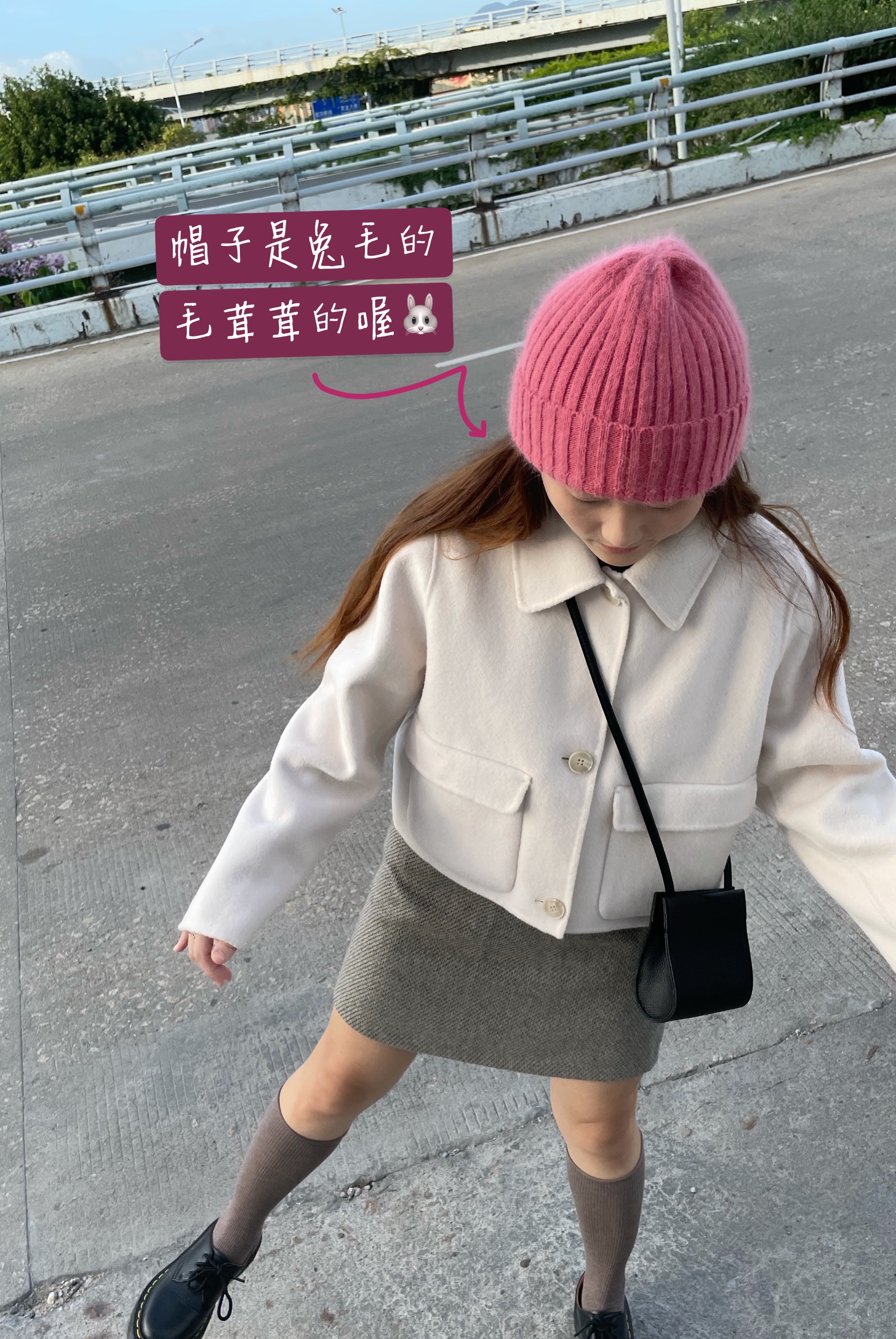 Korean Style Wide Ribbed Angora Rabbit Hair Yarn Hat in Multi-Color - Cozy Winter Accessory for Fashion-Forward Looks