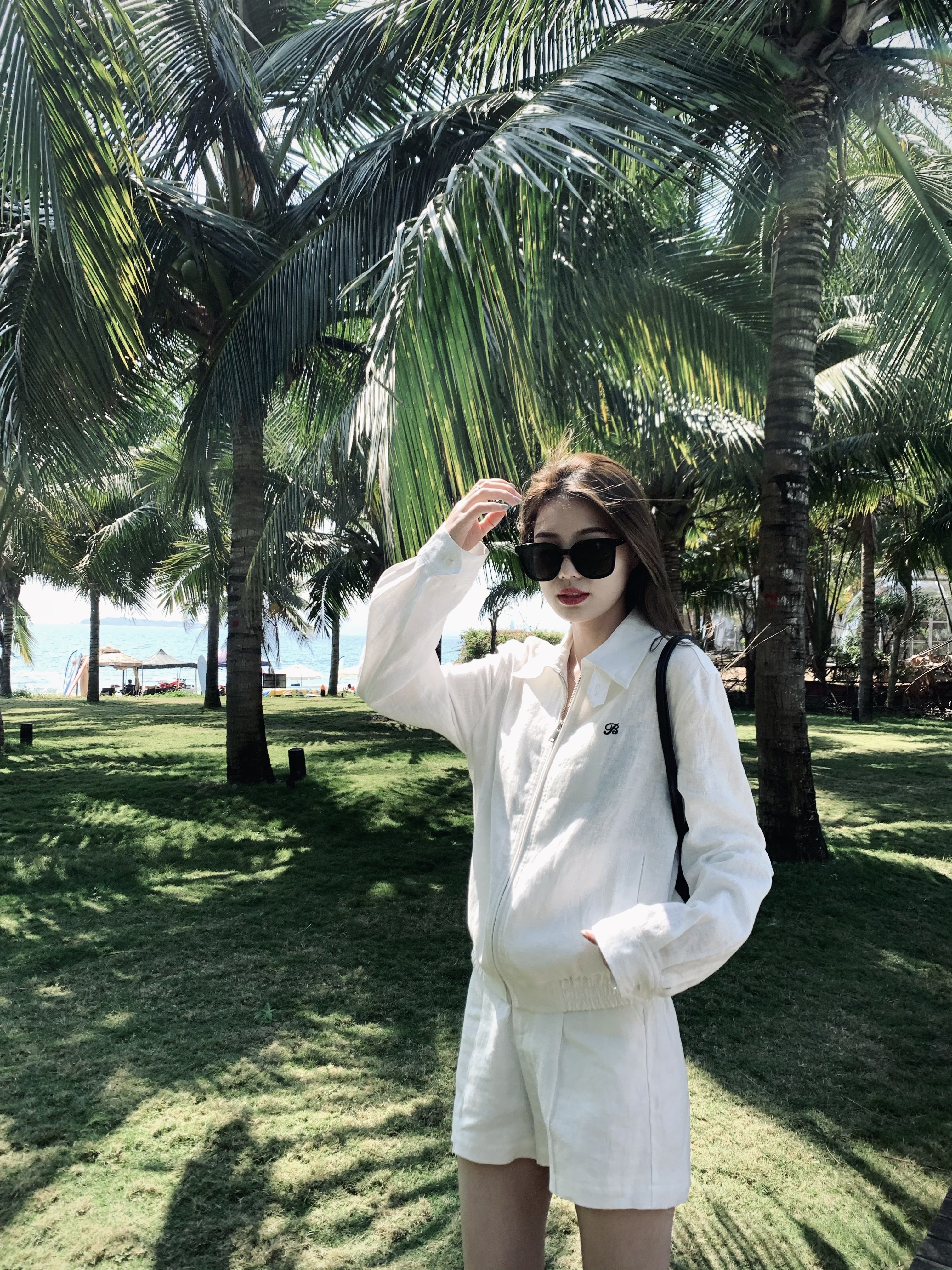 Linen Embroidered Loose Jacket and Shorts Set - Luxury Old Money Style, High-Quality 90s Inspired Fashion for Effortless Elegance