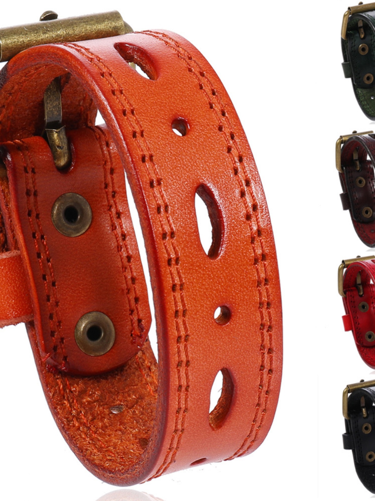 Minimalist Artistic Leather Bracelet - Adjustable Versatile Design for Everyday Wear, Perfect for Layering and Statement Looks