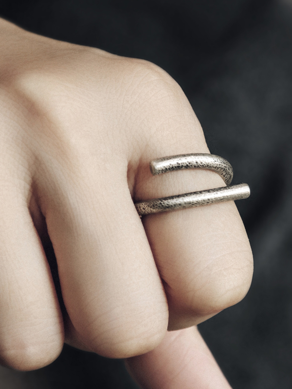 Minimalist Brushed Matte Silver Ring for Men and Women, Adjustable Open Vintage Design, Niche Home Fashion Accessory