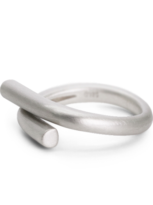 Minimalist Brushed Matte Silver Ring for Men and Women, Adjustable Open Vintage Design, Niche Home Fashion Accessory