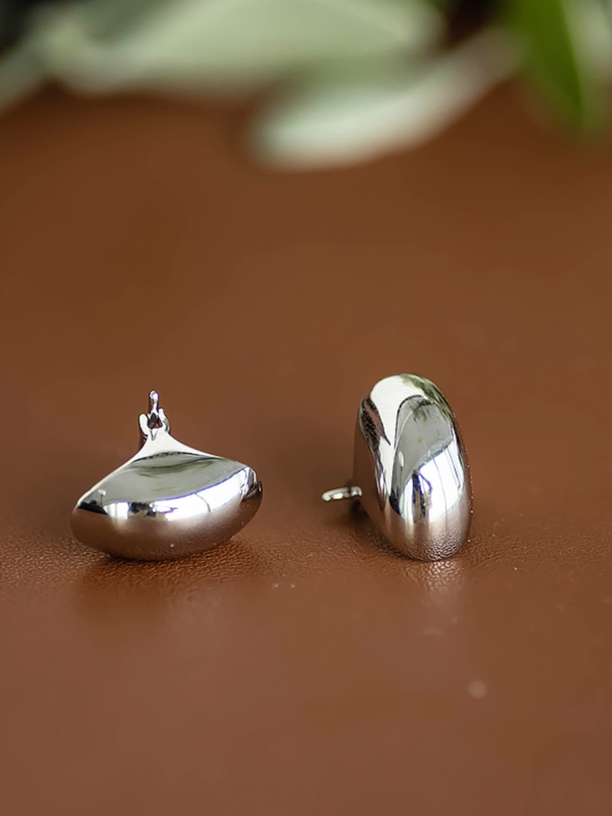 Minimalist S925 Polished Silver Round Arc Ear Studs - High-End Gold-Plated Vegetable Basket Design Fashion Earrings