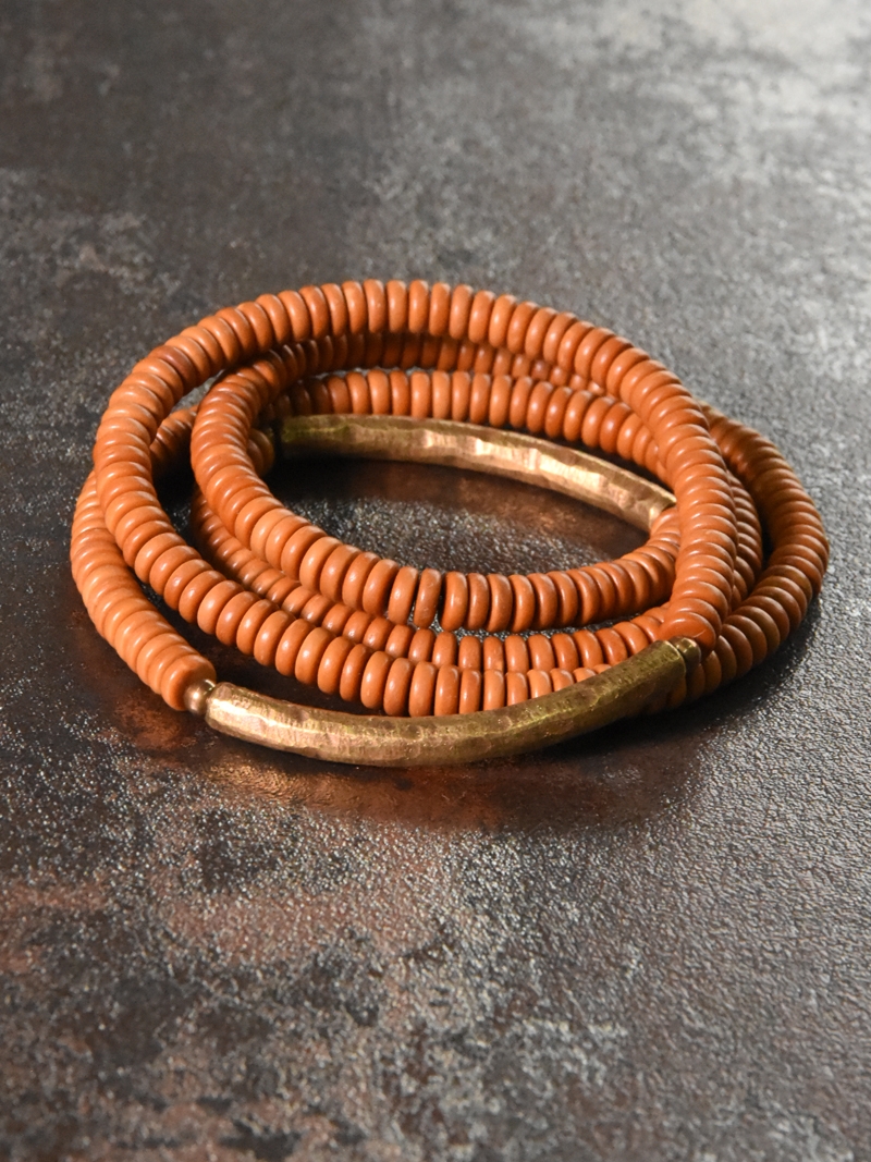 Multi-Layer Olive Bead Bracelet - Vintage Artistic Ethnic Style Wooden Bracelet for Men and Women, Boho Fashion Accessory