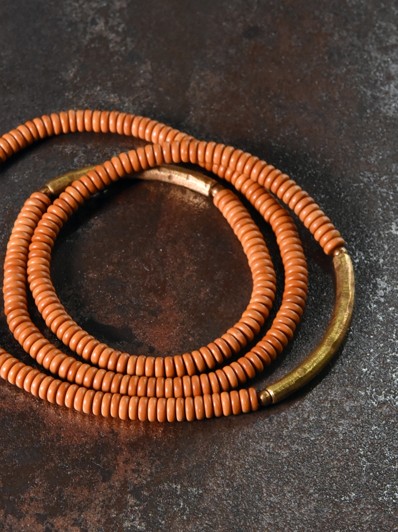 Multi-Layer Olive Bead Bracelet - Vintage Artistic Ethnic Style Wooden Bracelet for Men and Women, Boho Fashion Accessory