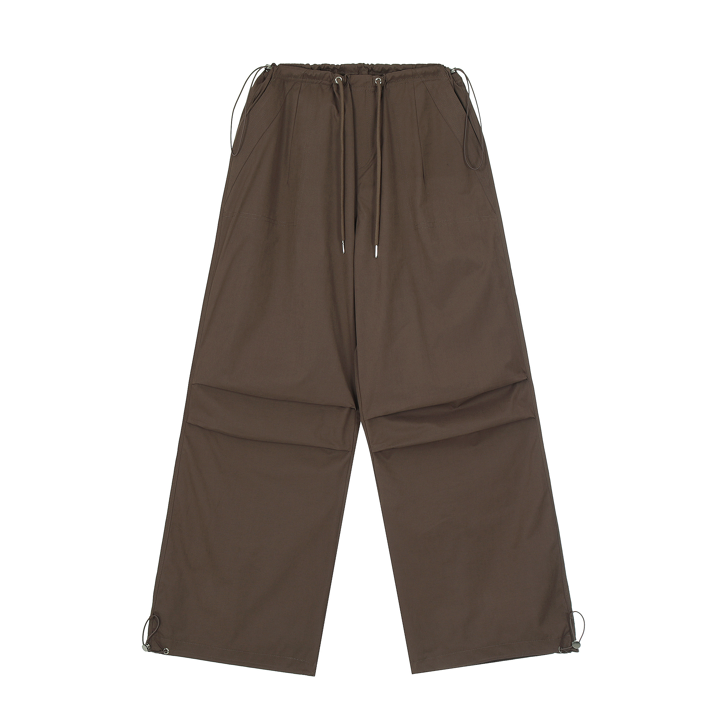 Retro Street Style Drawstring Cargo Pants for Hip-Hop Dance - Loose Wide-Leg Parachute Pants for 90s and Y2K Fashion