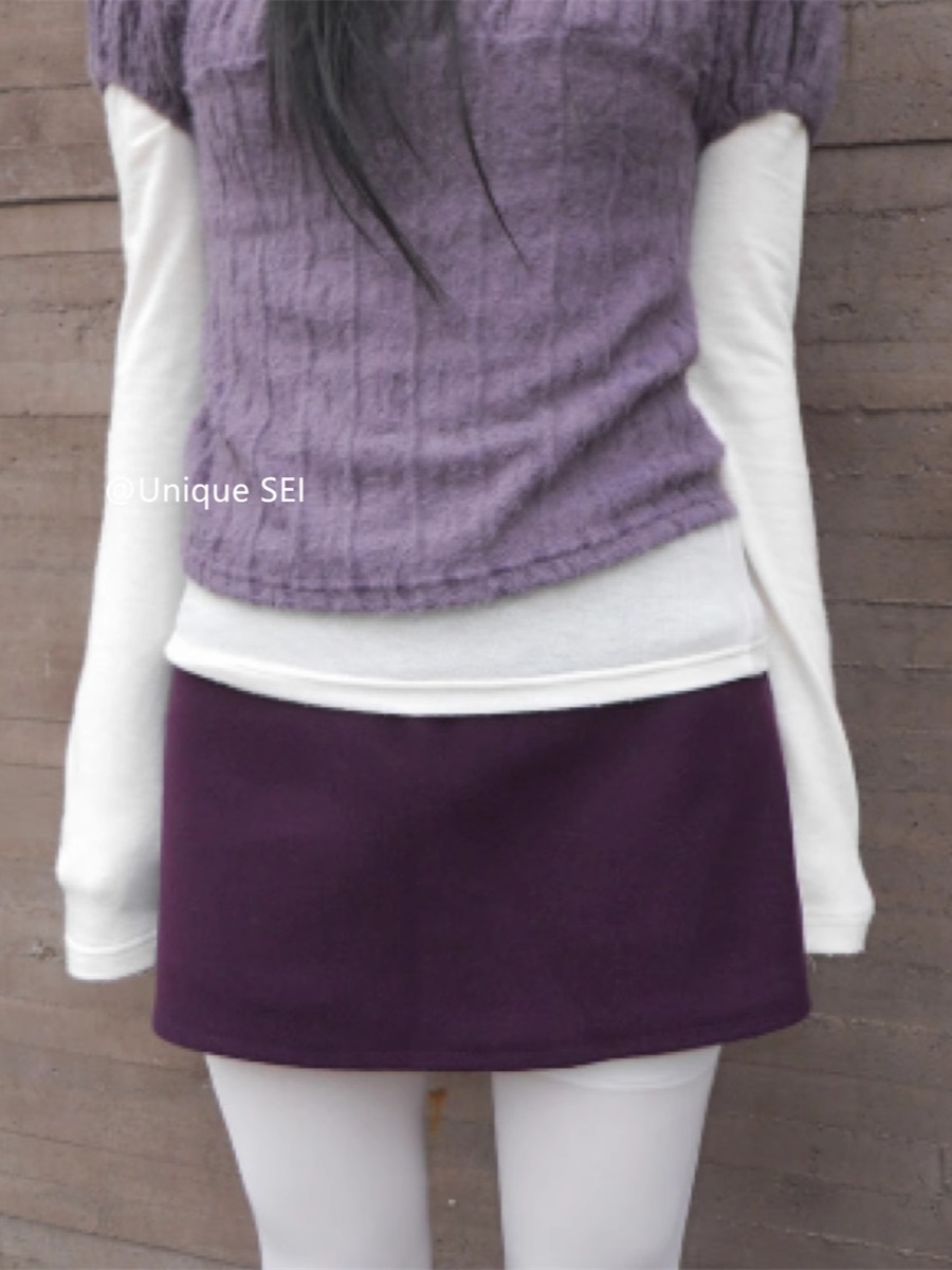 Retro Winter Mini Skirt Pants - Unique Slimming Casual Style, Versatile Anti-Exposure Design for Cool Days