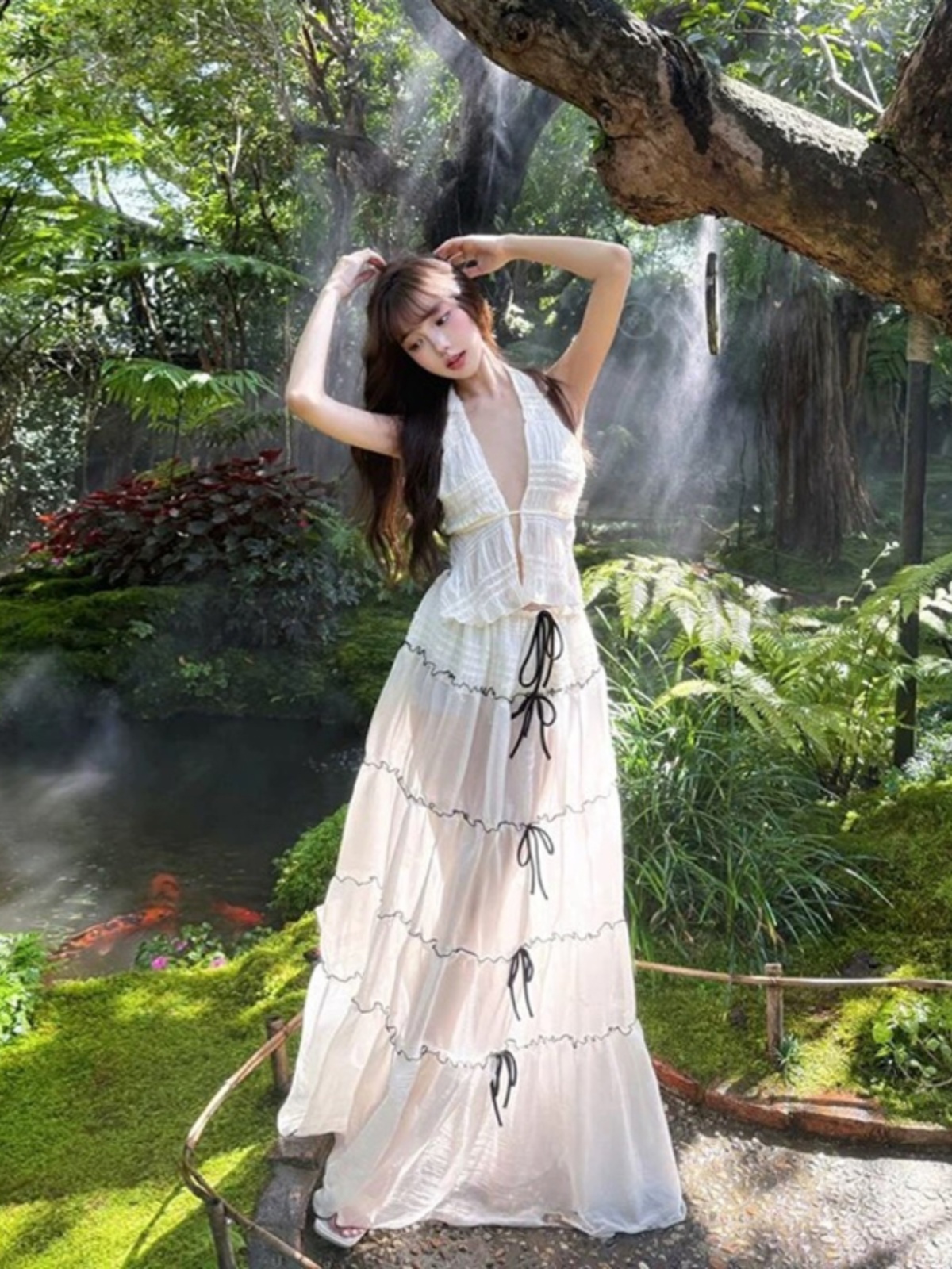 Seaside Vacation Dress - Stylish Phuket Travel Outfit for Hot Girls, Perfect for Beautiful Photos and Tropical Getaways