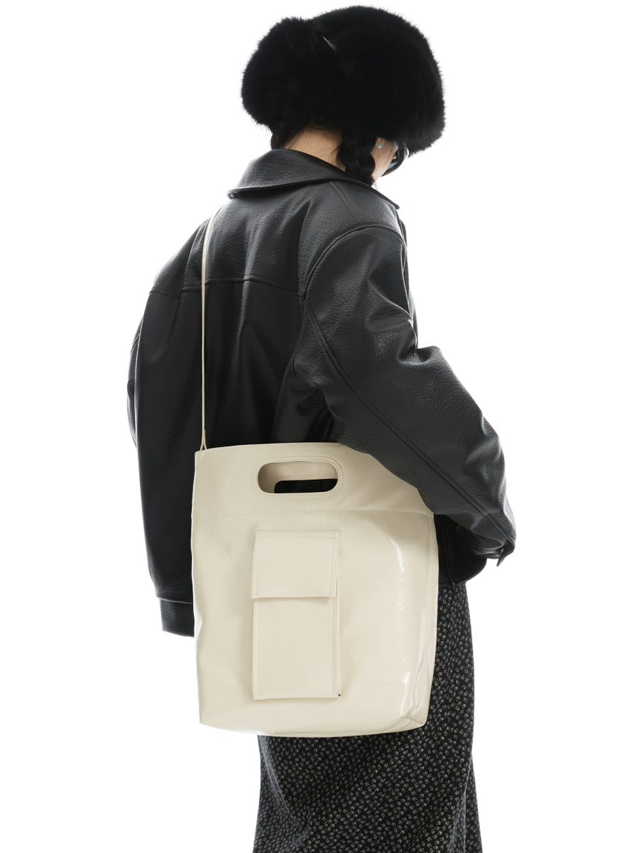 Soft Leather Envelope Tote Bag in 5 Colors - Stylish Martin Bag for Trendy, Everyday Use - Perfect for Y2K and Chic Fashion Lovers