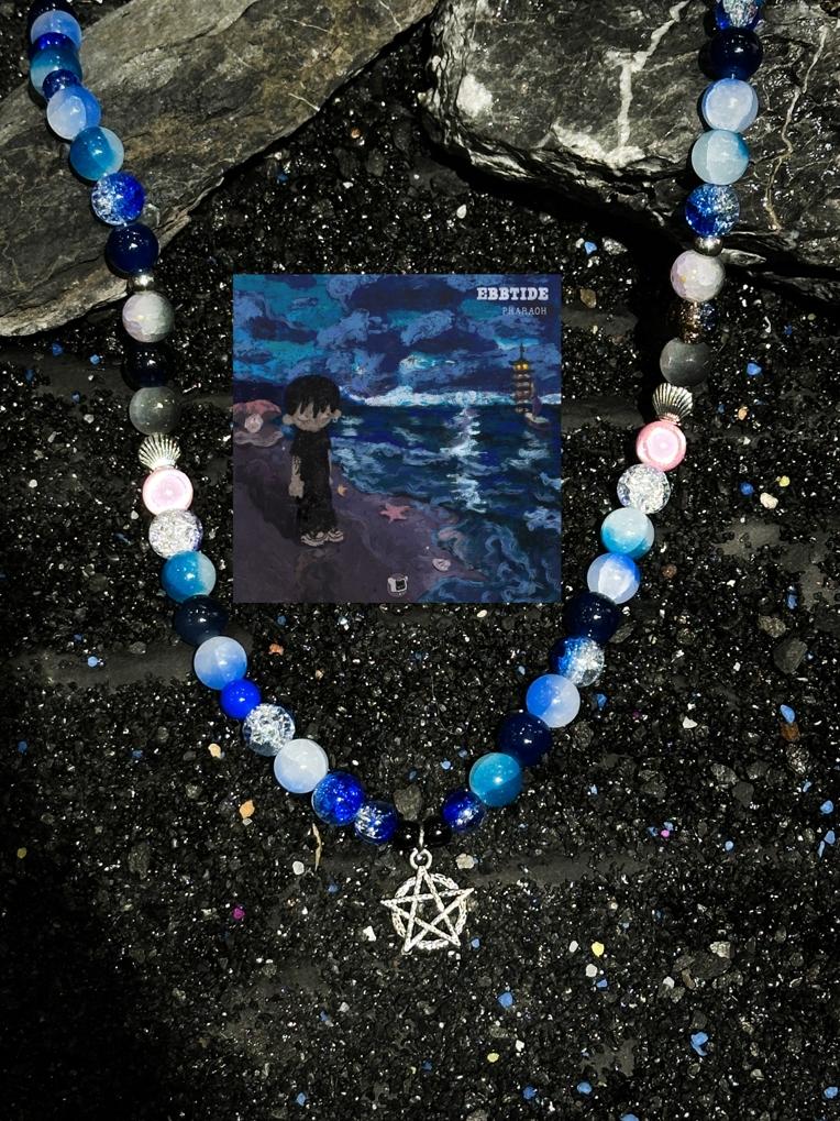 Soul Collision Pharaoh Starry Sky Love Story Album Cover Necklace - Niche Indie Style Jewelry for Bohemian and Festival Fashion