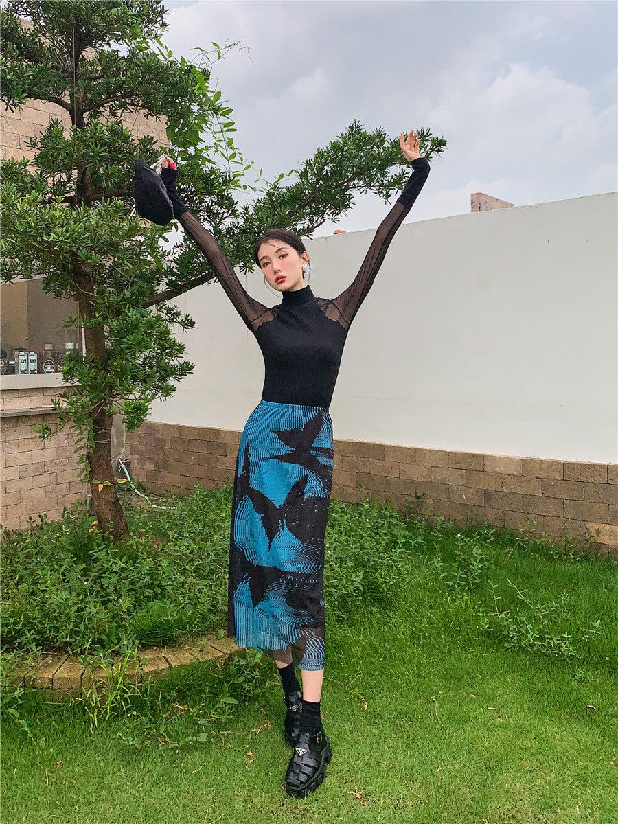 Stylish Work Outfits, Outfit Summer Ideas Butterfly Midi Pencil Skirt