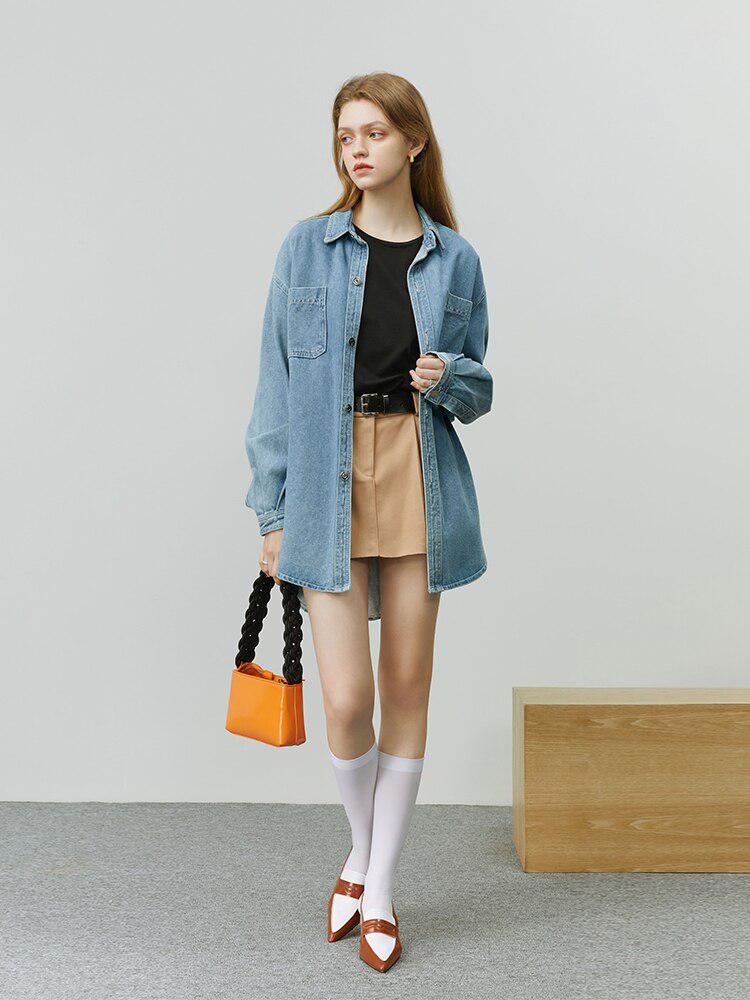 Stylish Work Outfits, Outfit Summer Ideas Casual Denim Shirt