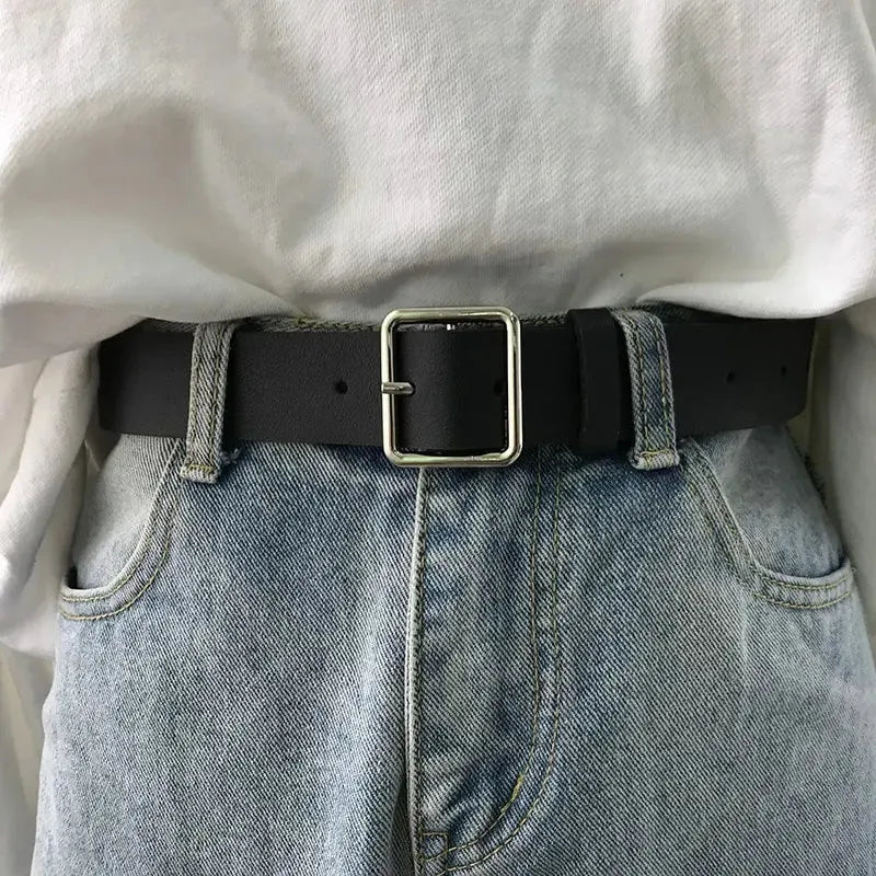 Stylish Work Outfits, Outfit Summer Ideas Classic Faux Leather Belt