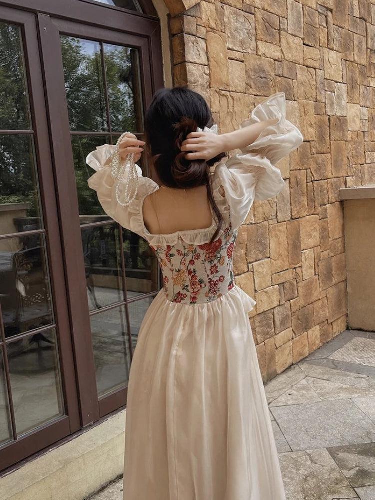 Stylish Work Outfits, Outfit Summer Ideas Cottagecore Maxi Dress