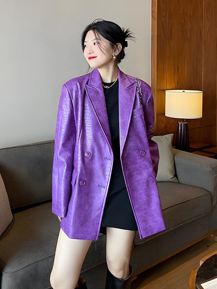 Stylish Work Outfits, Outfit Summer Ideas Crocodile Blazer Jacket