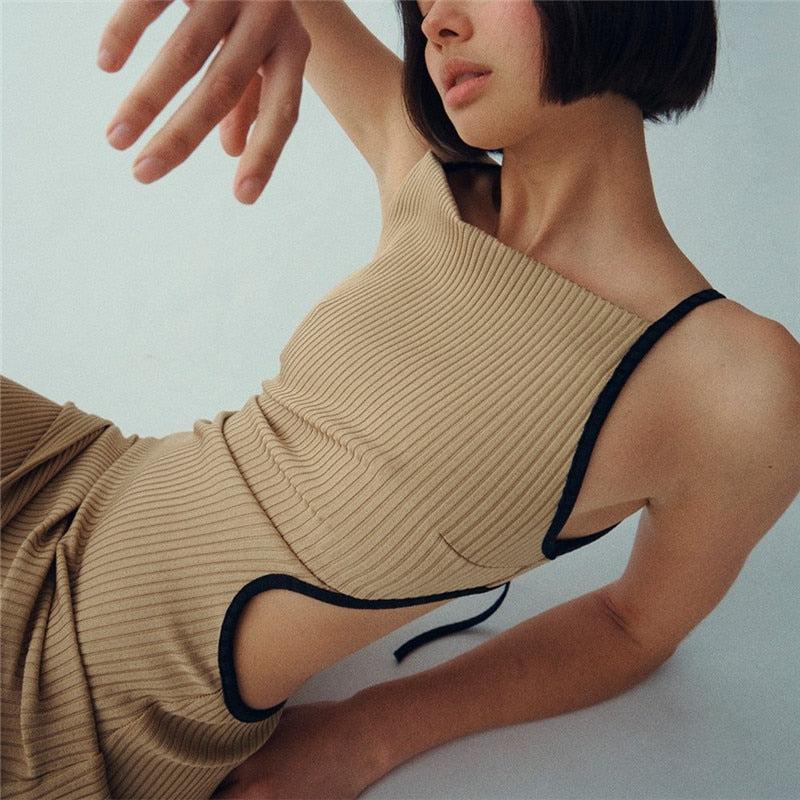 Stylish Work Outfits, Outfit Summer Ideas Cut Out Bodycon Maxi Dress