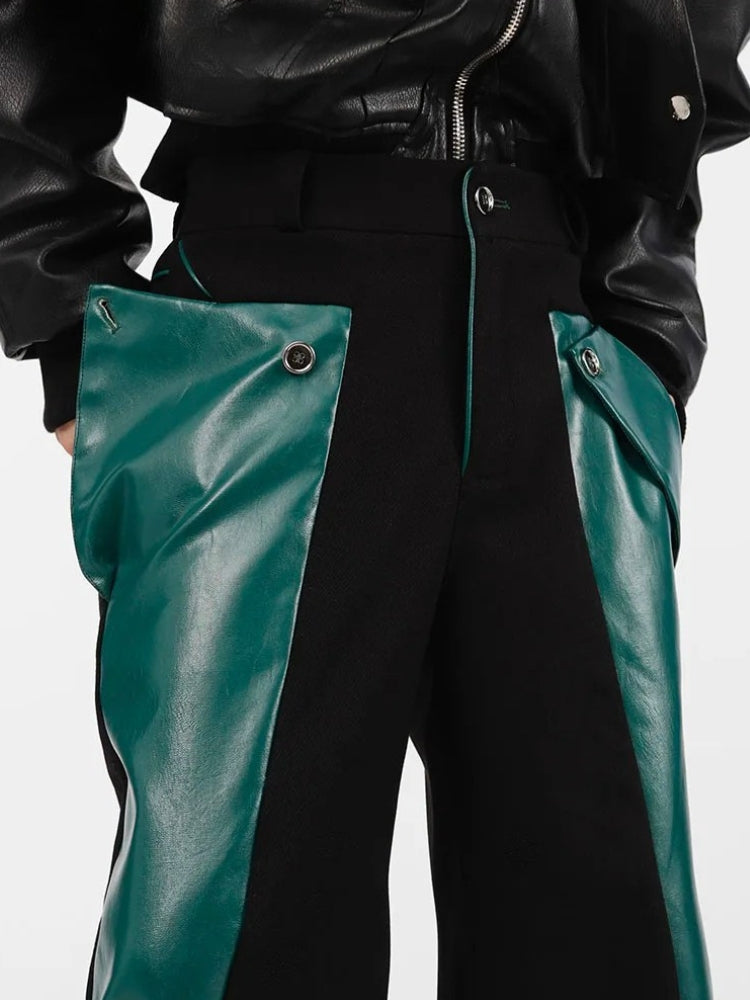 Stylish Work Outfits, Outfit Summer Ideas Cyberpunk Faux Leather Pants