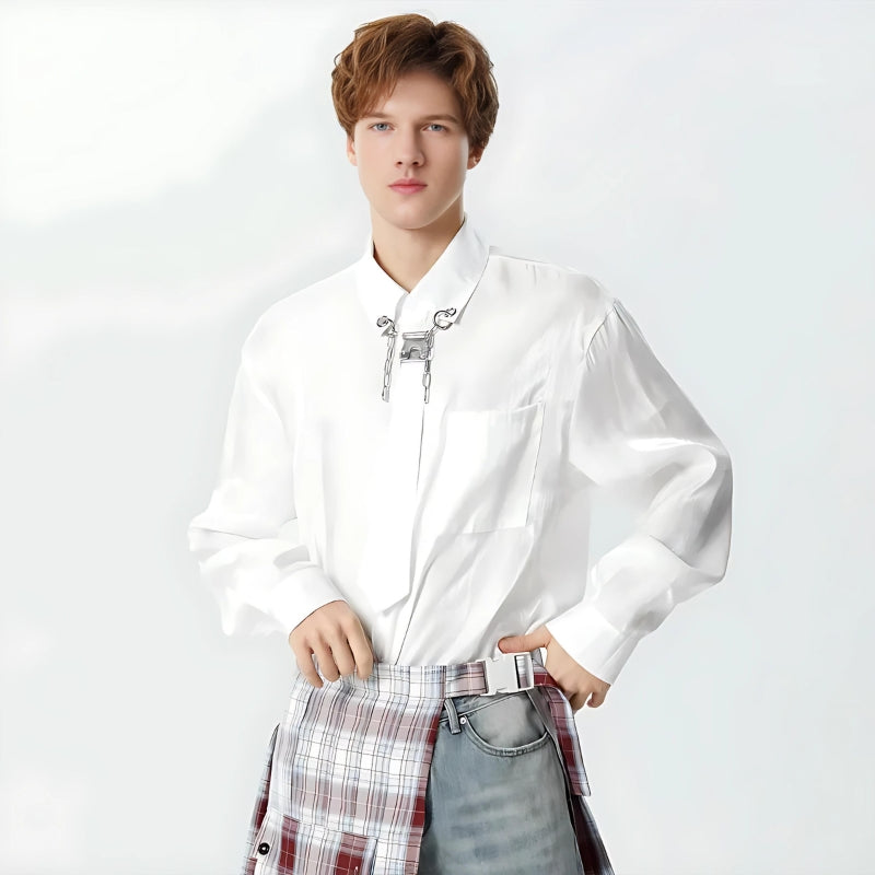 Stylish Work Outfits, Outfit Summer Ideas Detachable Tie Shirt