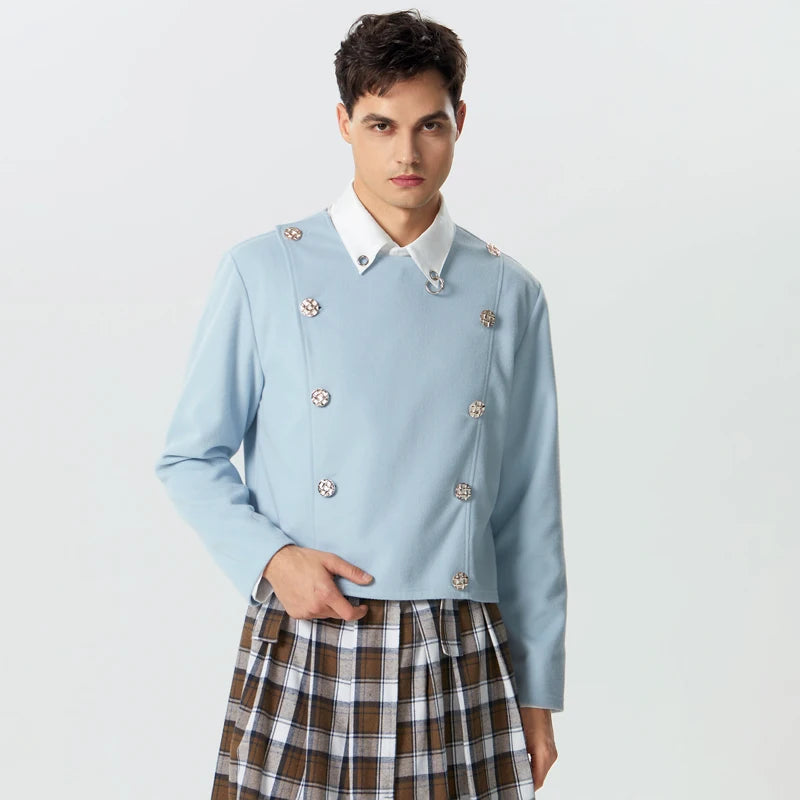 Stylish Work Outfits, Outfit Summer Ideas Double Breasted O-Neck Jacket