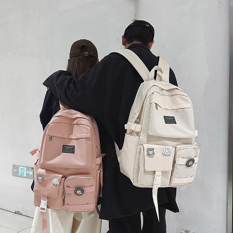 Stylish Work Outfits, Outfit Summer Ideas Extra Pockets Unisex School Backpack