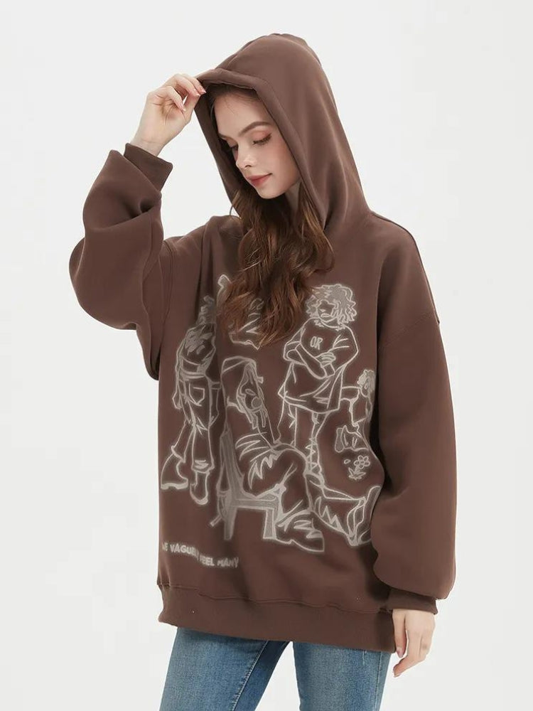 Stylish Work Outfits, Outfit Summer Ideas Graphic Printed Hoodie
