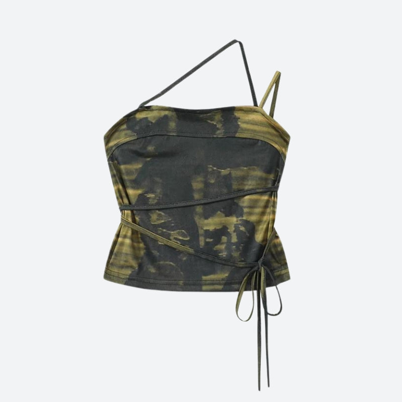 Stylish Work Outfits, Outfit Summer Ideas Grunge Snake Lace Up Top