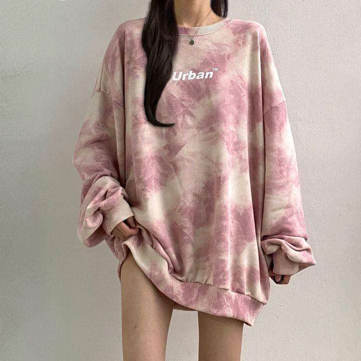 Stylish Work Outfits, Outfit Summer Ideas Indie Urban Print Longline Sweatshirt