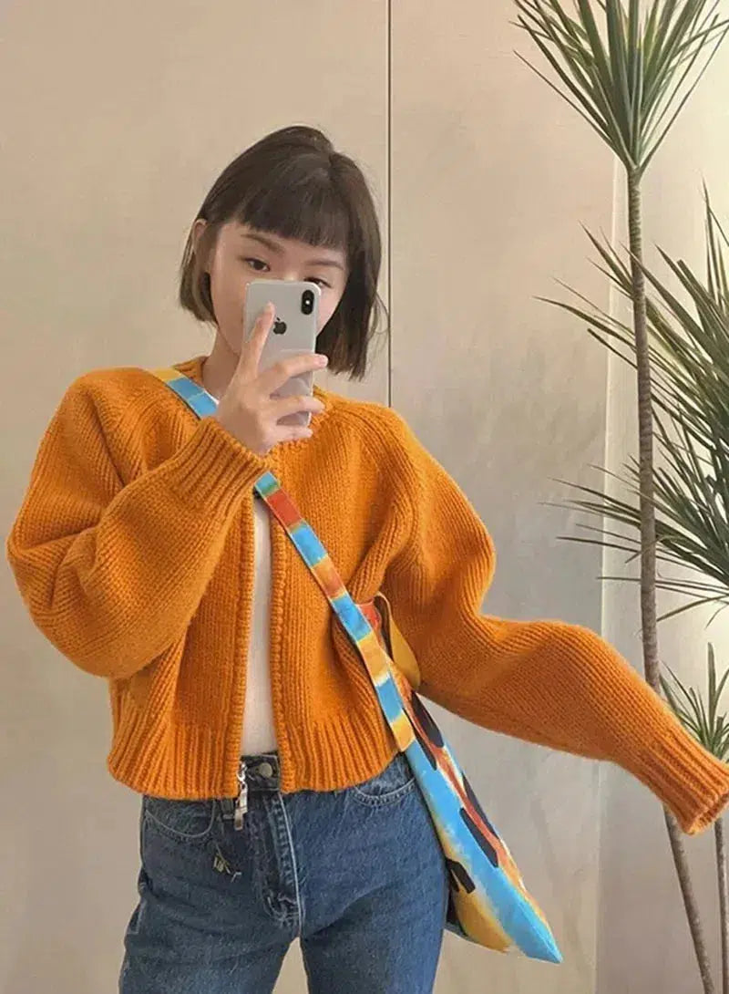 Stylish Work Outfits, Outfit Summer Ideas Indie Zip Up Knitted Cardigan