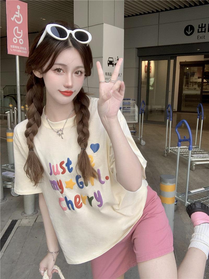 Stylish Work Outfits, Outfit Summer Ideas Just Be My Girl Cherry Tee