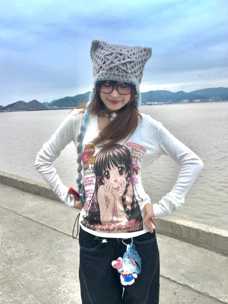 Stylish Work Outfits, Outfit Summer Ideas Kawaii Anime Girl Top