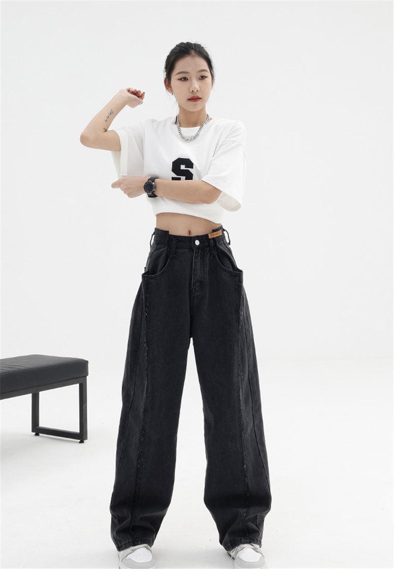 Stylish Work Outfits, Outfit Summer Ideas Low Rise Wide Leg Baggy Jeans