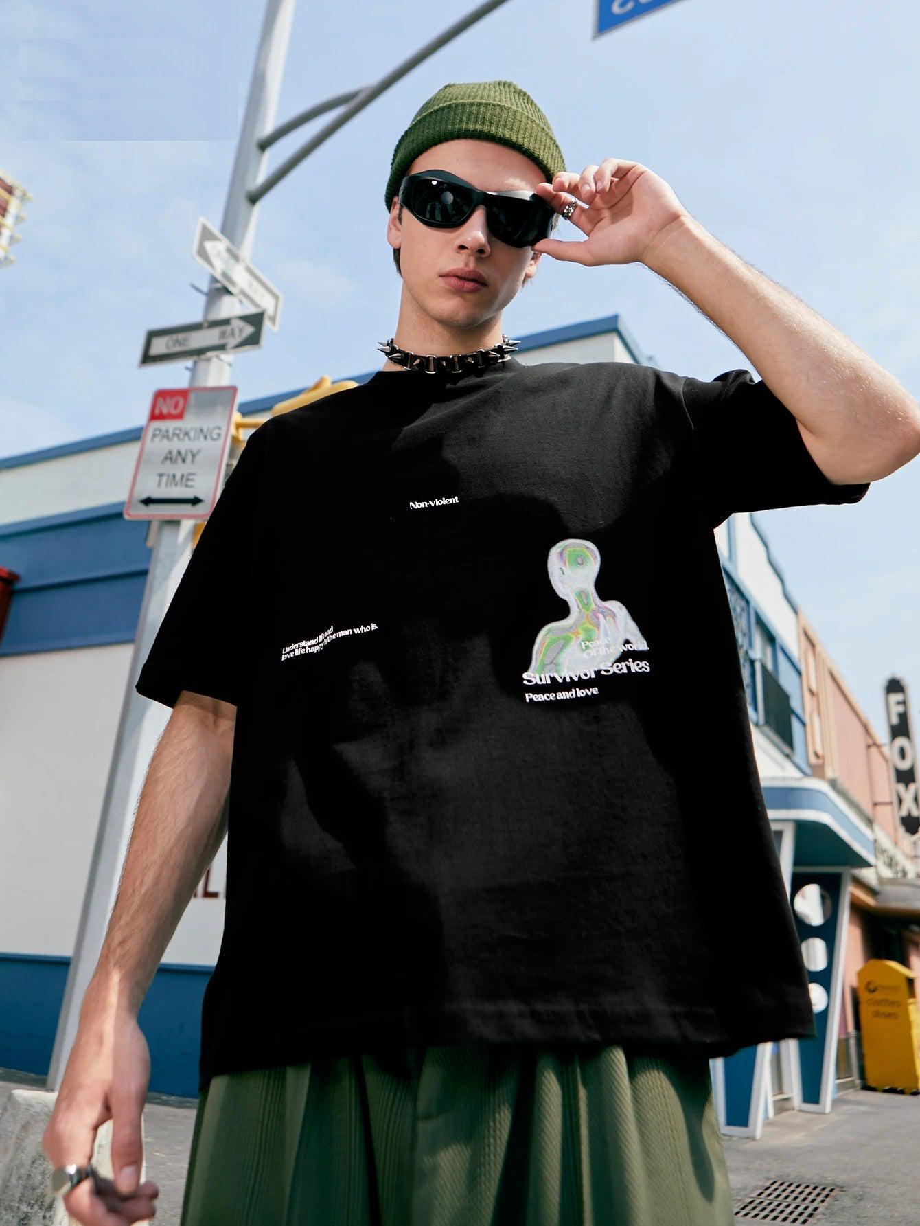 Stylish Work Outfits, Outfit Summer Ideas Peace and Love Tee