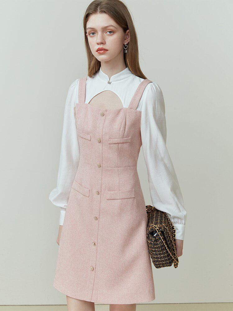 Stylish Work Outfits, Outfit Summer Ideas Pink Preppy Mini Dress