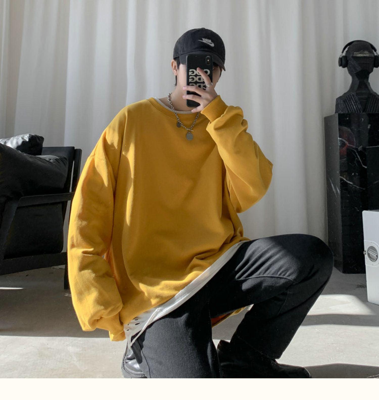Stylish Work Outfits, Outfit Summer Ideas Soft Boy Basic Oversized Sweatshirt